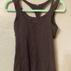 Black Lululemon tank top with built in bra